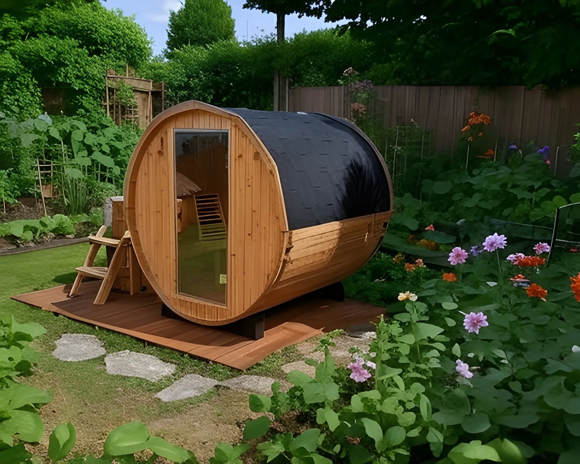 Barrel sauna